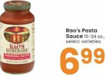 Albertsons Rao's Pasta Sauce 15-24 oz offer