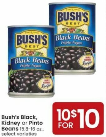 Albertsons Bush's Black, Kidney Or Pinto Beans offer