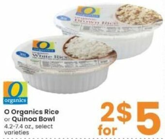 Albertsons O Organics Rice Or Quinoa Bowl offer