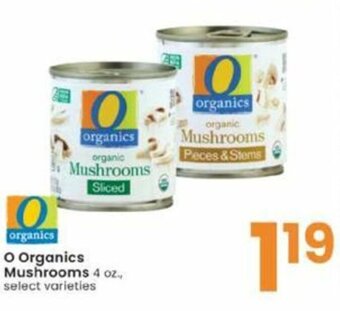 Albertsons O Organics Mushrooms 4 oz offer