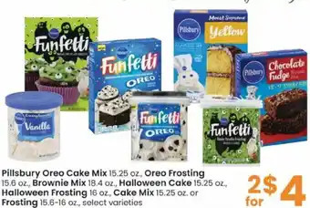 Albertsons Pillsbury Oreo Cake Mix, Oreo Flosting, Brownie Mix, Halloween Cake , Halloween Frosting , Cake Mix Frosting offer