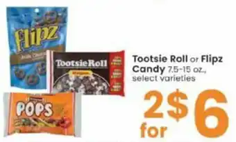 Albertsons Tootsie Roll Or Flipz Candy offer