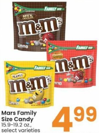 Albertsons Mars Family Size Candy offer