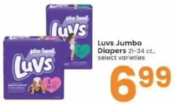 Albertsons Luvs Jumbo Diapers offer
