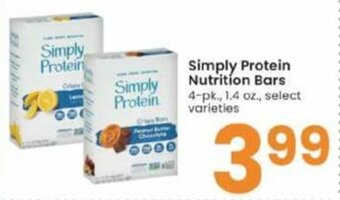 Albertsons Simply Protein Nutrition Bars offer