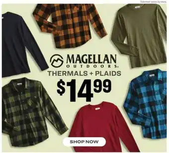 Academy Magellan Outdoors Thermals+plaids offer