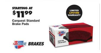 Advance Auto Parts Carquest Standard Brake Pads offer