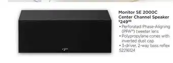 Nebraska Furniture Mart Monitor Se 2000c Center Channel Speaker $249 99 offer
