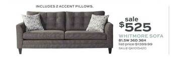 Slumberland Furniture Whitmore Sofa offer