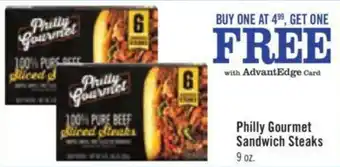 Price Chopper Philly Gourmet Sandwich Steaks 9 oz. offer