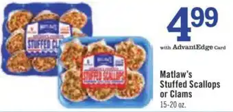 Price Chopper Matlaw's Stuffed Scallops or Clams offer