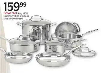 Bealls Cuisinart 11-Pc Stainless Steel Cookware Set offer