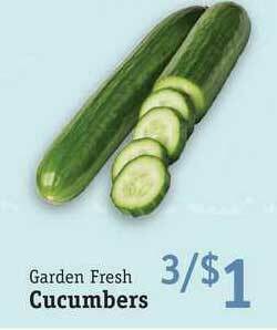 Foodarama Garden Fresh Cucumbers offer
