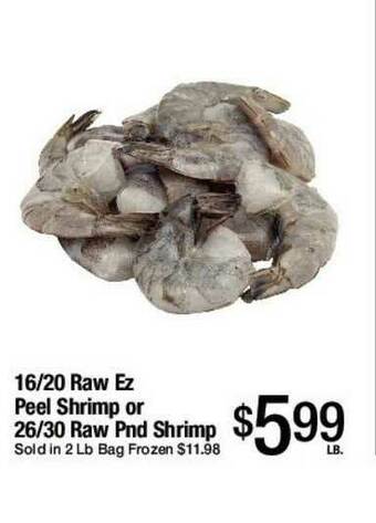 Jons International 16-20 Raw Ez Peel Shrimp offer