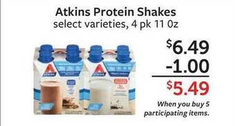 Fareway Atkins Protein Shakes offer