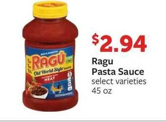Fareway Ragu Pasta Sauce offer