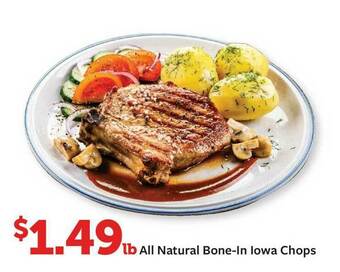 Fareway All Natural Bone-in Lowa Chops offer