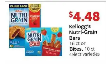 Fareway Kellog's Nutri-grain Bars offer