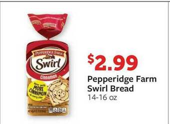 Fareway Pepperidge Farm Swirl Bread offer