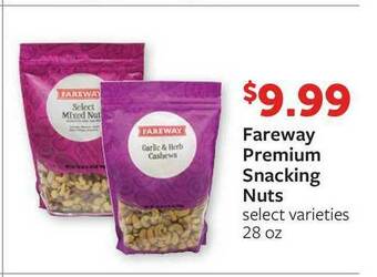 Fareway Fareway Premium Snacking Nuts offer
