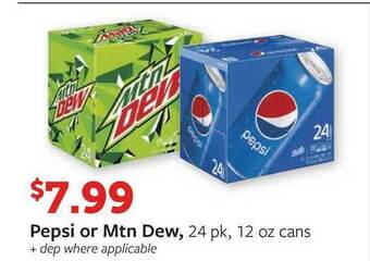 Fareway Pepsi Or Mtn Dew offer