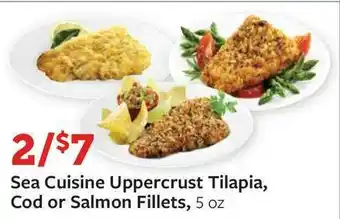Fareway Sea Cuisine Uppercrust Tilapia, Cod Or Salmon Fillets offer