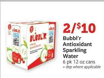 Fareway Bubbl'r Antioxidant Sparkling Water offer