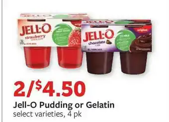 Fareway Jell-o Pudding Or Gelatin offer
