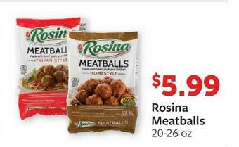 Fareway Rosina Meatballs offer