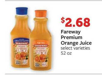 Fareway Fareway Premium Orange Juice offer
