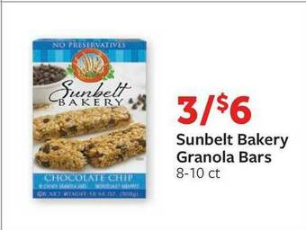 Fareway Sunbelt Bakery Granola Bars offer