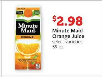 Fareway Minute Maid Orange Juice offer