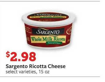 Fareway Sargento Ricotta Cheese offer