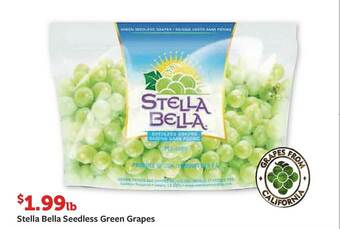 Fareway Stella Bella Seedless Green Grapes offer