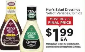 Food 4 Less Ken's Salad Dressing offer