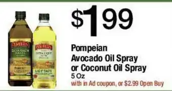 Jons International Pompeian Avocado Oil Spray Or Coconut Oil Spray offer