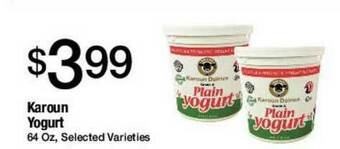 Jons International Karoun Yogurt offer