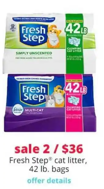 Pet Smart Fresh Step Cat Litter offer