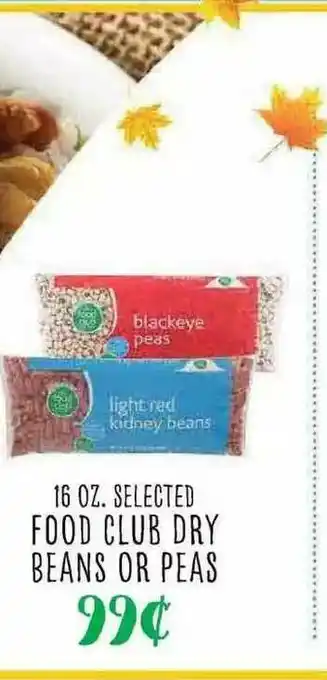 The Markets Food Club Dry Beans Or Peas offer