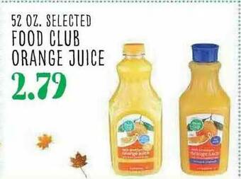 The Markets Food Club Orange Juice offer