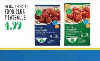 Food Club Meatballs