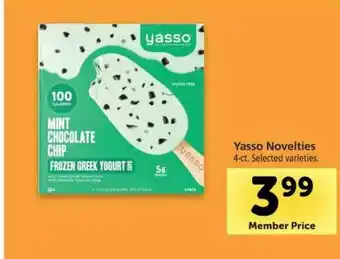 Vons Yasso Novelties offer