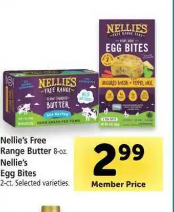 Vons Nellie's Free Range Butter, Nellie's Egg Bites offer