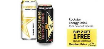 Vons Rockstar Energy Drink offer