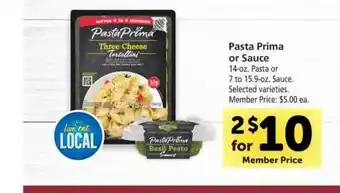 Vons Pasta Prima Or Sauce offer