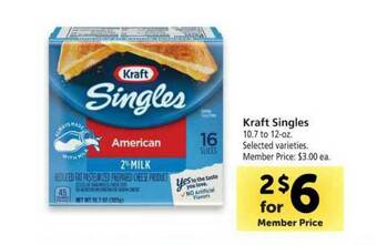 Vons Kraft Singles offer