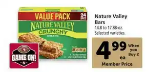 Vons Nature Valley Bars offer