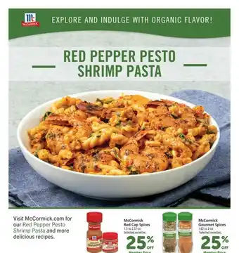 Vons McCormick Red Cap Spices Or McCormick Gourmet Spices offer