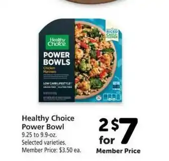 Vons Healthy Choice Power Bowl offer