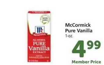 Vons McCormick Pure Vanilla offer